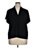 H&M Black Short Sleeve Blouse Size XL - photo 1