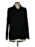 Renuar 100% Polyester Solid Black Long Sleeve Blouse Size L - photo 1