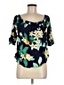 Old Navy 100% Viscose Teal Short Sleeve Blouse Size M - photo 1