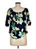 Old Navy 100% Viscose Teal Short Sleeve Blouse Size M - photo 2