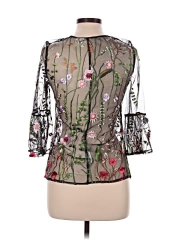 Solitaire 3/4 Sleeve Blouse (view 2)