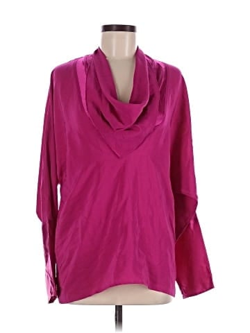 I.Magnin Long Sleeve Silk Top (view 1)