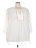 Avenue 100% Polyester Ivory 3/4 Sleeve Blouse Size 22 Plus - photo 1