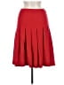Valentino Solid Red Wool pleated midi skirt Size 6 - photo 2