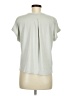 Level Up Gray Silver Short Sleeve Top Size M - photo 2