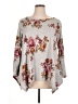 Green Envelope Gray 3/4 Sleeve Blouse Size 1X - photo 1