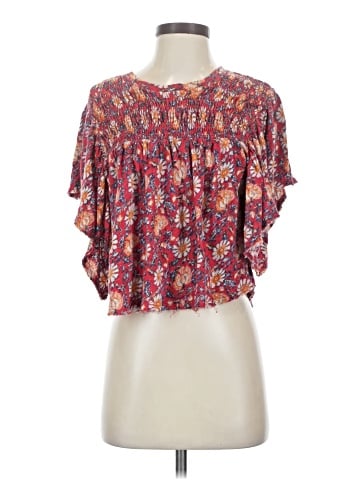 Free People Short Sleeve Blouse (view 1)