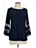MSK Blue 3/4 Sleeve Top Size L - photo 1
