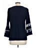 MSK Blue 3/4 Sleeve Top Size L - photo 2