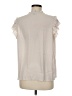 Ann Taylor 100% Polyester Ivory Short Sleeve Blouse Size M - photo 2