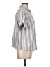 Universal Thread Stripes Gray Short Sleeve Button-Down Shirt Size L - photo 4
