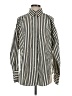 H&M Stripes Ivory Long Sleeve Button-Down Shirt Size S - photo 1