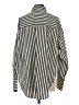 H&M Stripes Ivory Long Sleeve Button-Down Shirt Size S - photo 2
