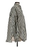 H&M Stripes Ivory Long Sleeve Button-Down Shirt Size S - photo 4