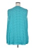 Worthington 100% Polyester Teal Sleeveless Blouse Size 2X - photo 2