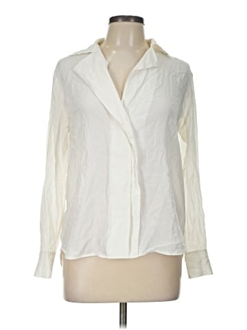 Club Monaco Long Sleeve Silk Top (view 1)