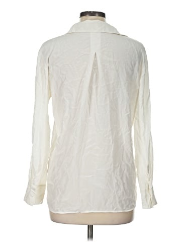 Club Monaco Long Sleeve Silk Top (view 2)