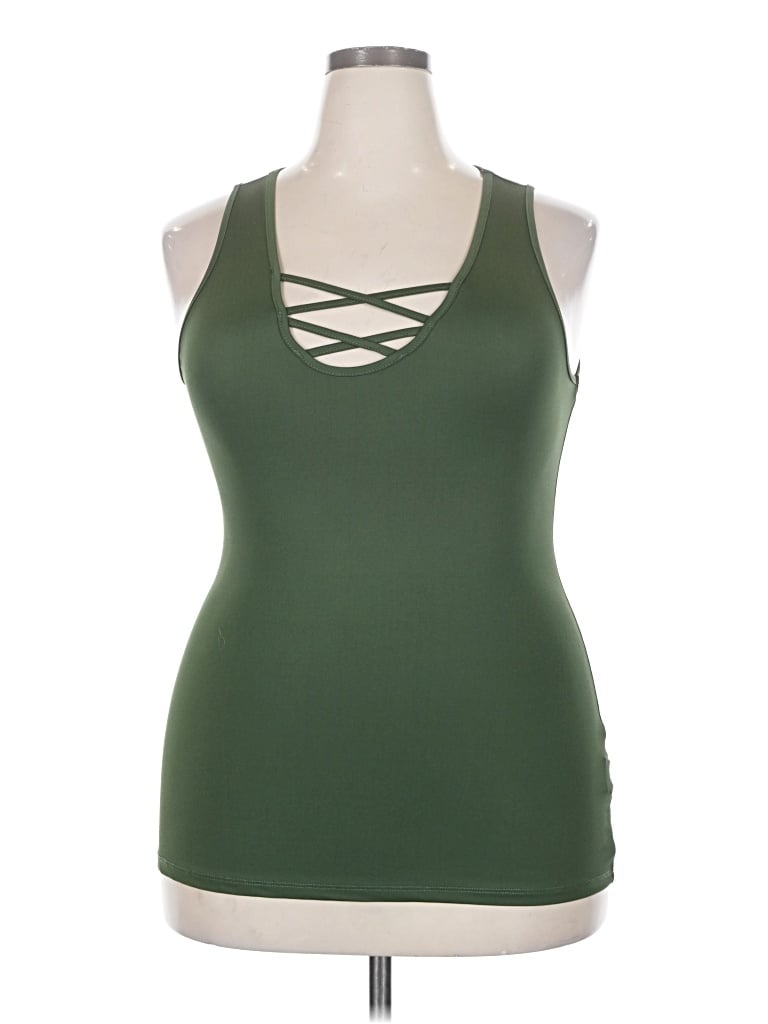 Pre-owned Unbranded Active Tank Top In Green