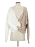 Superdown Color Block Tan Pullover Sweater Size S - photo 2
