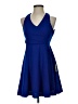 Lulus Solid Blue Cocktail Dress Size S - photo 1