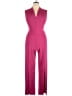 Connected Apparel Solid Pink Jumpsuit Size 14 - photo 1