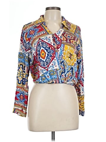 Haute Hippie 3/4 Sleeve Button-Down Shirt (view 1)
