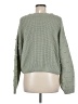 Jessica Simpson 100% Acrylic Green Pullover Sweater Size Med - photo 2