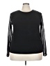 ELOQUII Black Long Sleeve Top Size 22 Plus - photo 1