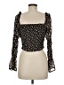 Wild Fable 100% Polyester Black 3/4 Sleeve Blouse Size M - photo 2