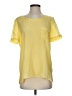 Talbots 100% Silk Yellow Short Sleeve Silk Top Size S - photo 1