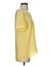 Talbots 100% Silk Yellow Short Sleeve Silk Top Size S - photo 4