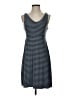 Athleta Stripes Gray Casual Dress Size S - photo 1