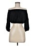 Lagaci 100% Viscose Black 3/4 Sleeve Blouse Size M - photo 1