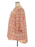 Honeyme 100% Polyester Plaid Orange Red 3/4 Sleeve Blouse Size XXXL - photo 5