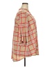Honeyme 100% Polyester Plaid Orange Red 3/4 Sleeve Blouse Size XXXL - photo 4