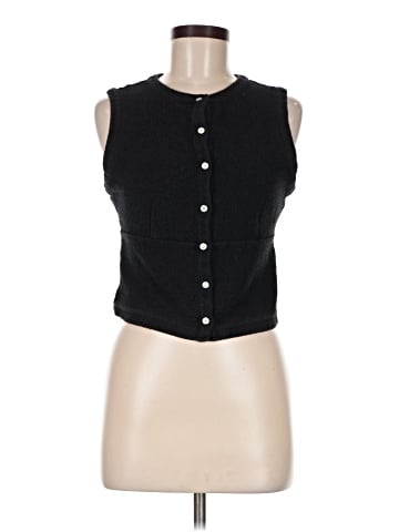 Madewell Split-Crewneck Cardigan Tank (view 1)
