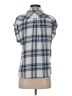 Rails Plaid Blue Short Sleeve Blouse Size S - photo 2