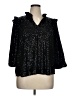 Crown & Ivy Black 3/4 Sleeve Blouse Size XL - photo 1