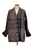Liv 100% Polyester Plaid Purple Coat Size L - photo 1