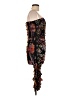 FUZZI Graphic Black Cocktail Dress Size XL - photo 4