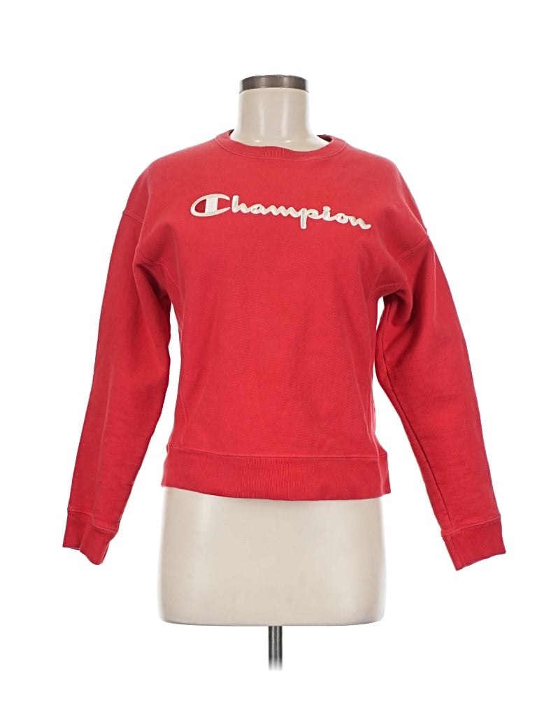 Pre-owned Champion Sweatshirt In Red