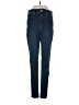 Express Solid Blue Jeans Size 4 - photo 1