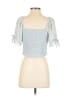 She + Sky Blue Short Sleeve Blouse Size M - photo 2