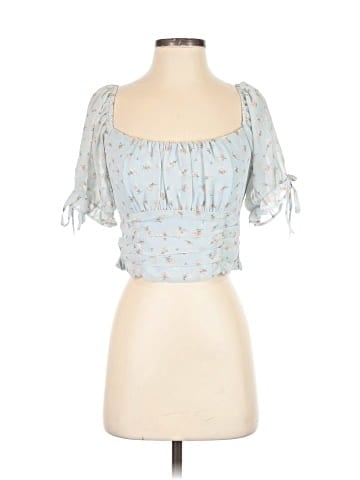 She + Sky Short Sleeve Blouse (view 1)
