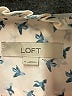 Ann Taylor LOFT 100% Polyester Print Ivory Long Sleeve Blouse Size M - photo 7