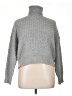 French Connection Solid Gray Turtleneck Sweater Size XL - photo 1