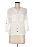 Assorted Brands 100% Rayon White 3/4 Sleeve Button-Down Shirt Size M - photo 1