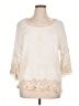 Spiaggia Dolce 100% Rayon Ivory 3/4 Sleeve Blouse Size XL - photo 1