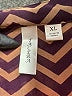 Tacera 100% Polyester Chevron-herringbone Brown 3/4 Sleeve Blouse Size XL - photo 7