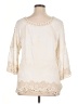 Spiaggia Dolce 100% Rayon Ivory 3/4 Sleeve Blouse Size XL - photo 2